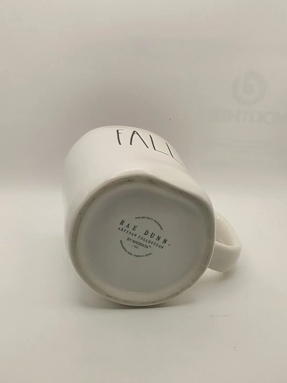 Rae Dunn Fall YAll Artisan Collection Ceramic Mug White Exterior With Orange Int